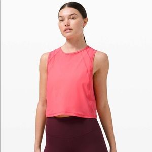 Lululemon Athletica Sculpt Cropped Tank Top Guava Pink